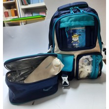 Özkara Çanta Okul Çantası 3 Lü Set Çanta, Beslenme Çantası,kalemkutu