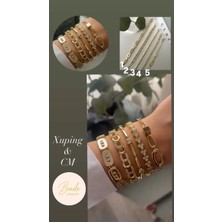 Xuping&cm Gold 5 Ayrı Model Kararmaz Çelik Bileklik Modelleri 17+2 cm