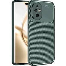 Eco Port Honor 200 Kılıf Auto Focus Karbon Kapak - Koyu Yeşil