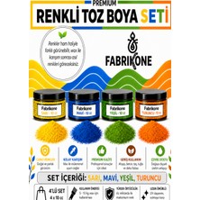 Fabrikone Toz Mum Boyası Seti 10 cc 4’lü – Soya & Parafin Wax Için – Sarı, Mavi, Yeşil, Turuncu BKFAB4SRMYT10G