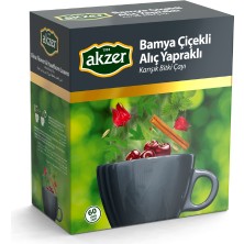 Tan Organik Bamya Çiçekli Alıç Yapraklı Karışık Bitki Çayı 60’lı