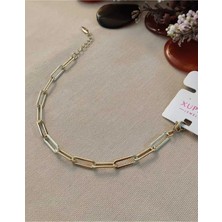 Vip Ince Ataç Model Xuping Çelik Bileklik, Zincir Uzatmalı, 17+3 cm