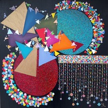 Galeri Mavi “milky Way” Imzalı Özgün El Yapımı Akrilik Tablo 70X70 cm Modern Soyut Kanvas Çerçevesiz