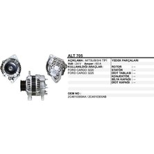 Dodo Alternatör 24V 60 A Ford Kargo 3225 / 3227 Mıtsubıshı Tip (1 Ad )