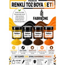 Fabrikone Toz Mum Boyası Seti 10 cc 4’lü – Soya & Parafin Wax Için – Sarı, Siyah, Kahverengi, Turuncu BKFAB4SRSKHT10G
