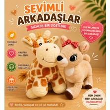 Sıkı Dostlar Zürafa ve Ceylan Maskot Peluş 15CM