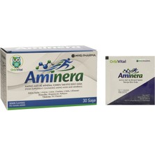Orbi Vital Aminera Amino Asit Kompleksi + Magnezyum, Kalsiyum ve D3 Vitamini 30 Saşe