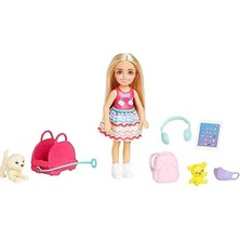 MarkEntegra Barbie Seyahatte Chelsea Bebek ve Aksesuarları Barbie Oyuncakları, Chelsea™ Bebek ve Aksesuarları, Yavru Köpeğiyle Seyahat Seti HJY17