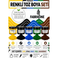 Fabrikone Toz Mum Boyası Seti 10 cc 5'li – Soya & Parafin Wax Için – Sarı, Siyah, Mavi, Yeşil, Kahverengi BKFAB5SRSMYKH10G