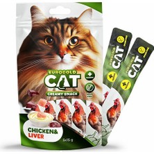 EuroCat Cosmotex Eurogold Cat Sıvı  Ödülü Tuk - Ciğer 5X15GR