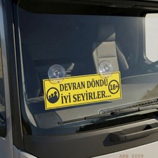 Ulu Pazarlama Devran Döndü Iyi Seyirler Kamyon ve Araba Ön Cam Yazısı Tabelası 25CMX8CMX4MM