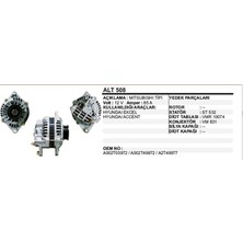 Dodo Alternatör 12V 85A Hyundaı Excel / Accent Mıtsubıshı Tip (1 Ad )