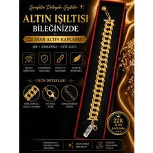 Asya Home Tech 22 Ayar Altın Kaplama Kalın Halka Zincir Bileklik – Premium Gösterişli Kadın Bileklik | Şık & Güçlü Tasarım