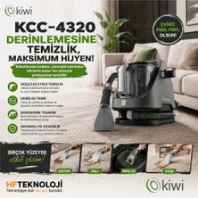 Kiwi 1400 ml Temiz Su DEPOSU,650 W Motor Gücü ile  Siyah Koltuk ve Halı Yıkama MAKINESI-(KCCX4320)