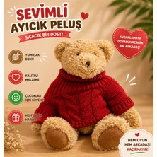 Sevimli Kazaklı Peluş Ayıcık 30CM