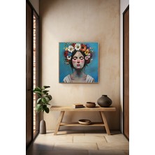 Galeri Mavi – “sessiz” Özgün Akrilik Tablo | 50X50 cm | %100 El Yapımı | Çerçeveli