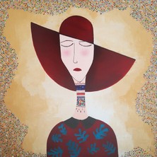 Galeri Mavi “marinna Vias” Özgün Akrilik Tablo | 70X70 cm | El Yapımı | Imzalı