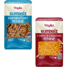 Yayla Glutensiz Doğal Karabuğday ve 3 Tahıllı 2 Bakliyatlı Penne 2X400 gr