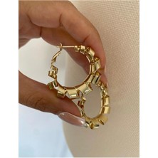 Fd Gold Spiral Model Basic&modern Halka Küpe