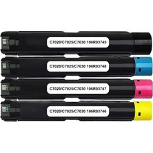 4 Renk Xerox Versalink C7025S Yazıcı Uyumlu Muadil Toner C7020/C7025/C7030