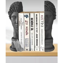 Glow Designing Ev Dekor Büyük Boy Hermes Kitap Desteği Kitap Tutucu Beyaz Biblo Büst Heykel Kitaplık Aksesuar