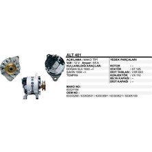 Dodo Alternatör 12V 65A Fıat Dkş Slx / Tempra 321 154-ŞAHIN 94-Tempra Mako Tip (1 Ad )