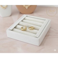 Xuping Burgu Çelik Halka Küpe 14K Gold Rengi Kararmaz Hipoalerjenik