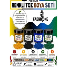 Fabrikone Toz Mum Boyası Seti 10 cc 4’lü – Soya & Parafin Wax Için – Sarı, Siyah, Mavi, Yeşil BKFAB4SRSMY10G