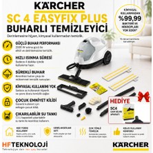 Karcher Sc 4 Plus Buharlı Temizlik Makinesi + Uyumlu Cam Silme Aparatı  Hediye