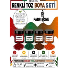 Fabrikone Toz Mum Boyası Seti 10 cc 4’lü – Soya & Parafin Wax Için – Kırmızı, Yeşil, Kahverengi, Turuncu BKFAB4KYKHT10G