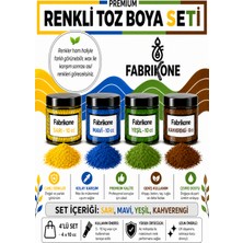 Fabrikone Toz Mum Boyası Seti 10 cc 4’lü – Soya & Parafin Wax Için – Sarı, Mavi, Yeşil, Kahverengi BKFAB4SRMYKH10G