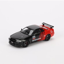 Vardem 1:24 Ölçek Sesli Işıklı 4 Kapısı Kaput ve Bagajı Açılan Stantlı Model Araç Gtr Siyah Kırmızı