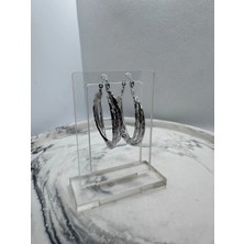 Vip Silver Üçlü Halka Küpe