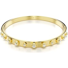 Swarovski Numina Bileklik Mixed Round Cut S Beyaz Altin Rengi Kaplama L