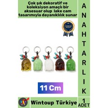 Wintoup #hediye Dekoratif Hediyelik Koleksiyon Kırılma Çizilmeye Dayanıklı Lake Cam Uyanış Aydınlanma Sembolü Tarihsel Çok Şık Buda Büstü Anahtarlık 11 cm