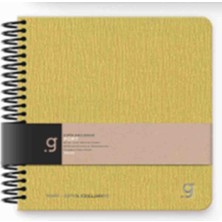 Gıpta Exclusıve Port Spiralli Flexi Kapak Kare Defter 16X16 80 Yp. Çizgili - Sarı