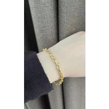 Kadın Kararmaz 14 K Gold Çelik cm Jewlery Bileklik