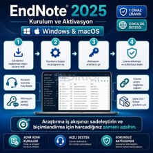 Endnote 2025 Süreziz Windows Macos Resmi Orijinal Lisans 1 Cihaz Dijital Teslimat
