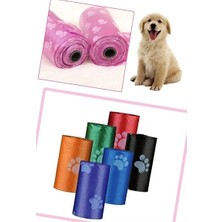 Byanes Evcil Hayvanlar Için Pati Desenli Kedi Köpek Kaka Poşeti Torbası