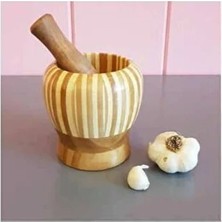 Byanes Büyük Boy Tokmaklı Bambu Havan