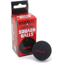 Tecnifibre Karakal Kırmızı Noktalı 2'li Squash Topu