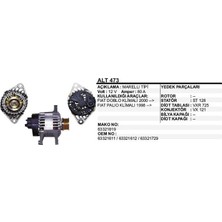 Dodo Alternatör 12V 85A Fıat Doblo/palıo 00-Klimalı Marelli/mako Tipi (1 Ad )