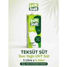 Teksüt Tam Yağlı Süt 1lt x 6 Adet