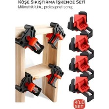 Twin Store 90 Derece Köşe Sıkıştırma Işkence Seti 4'lü - Köşe Tutucu Köşe Birleştirici