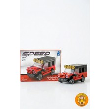 Bricks Mini Araba Yapı Blok Seti - Çek-Bırak Spor Araba Yapım Seti -Speed (80 Parça)