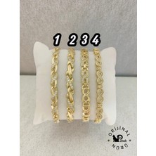Pokak Xuping Sonsuzluk 14K Altın Kaplama Vip BILEKLIKLER-17CM+2CM