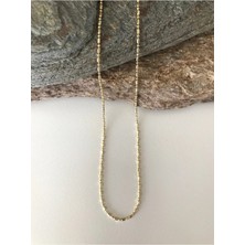 Bade Jewelry Xuping Ince Topçuk 14K Altın Renginde 45 cm Kolye