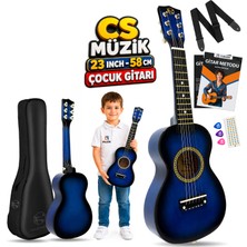 Fourtune Loki T-80BL 6 Telli Mavi Çocuk Gitarı Gerçek Ağaç