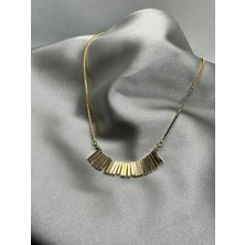 Vip Gold Püskül Tasarım Çelik Kolye