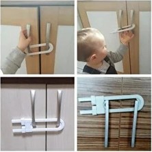 Byanes Bebek ve Çocuklar Için Raylı Dolap Kapağı Çekmece Koruyucu Kilidi